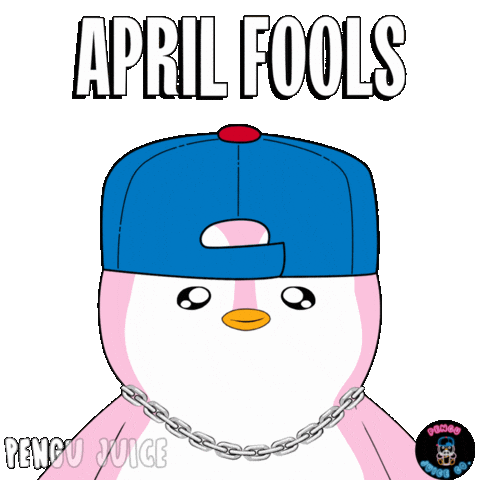 Joking April Fools Sticker by Pengu Juice Co.