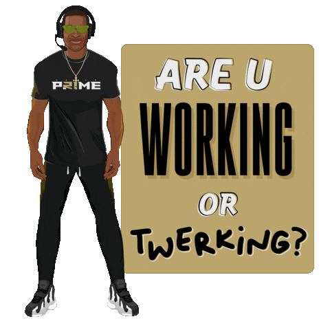 Work Hard What Are You Doing Sticker by SportsManias
