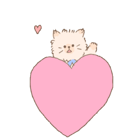 Cat Heart Sticker