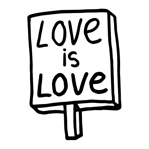 Love Is Love Hearts Sticker by Amnesty International NL