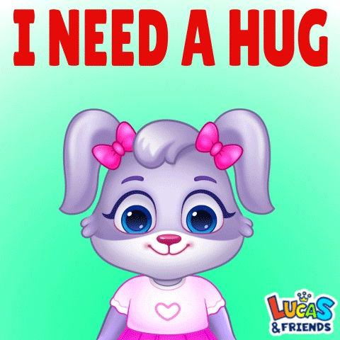 Hugs Love GIF by Lucas and Friends by RV AppStudios