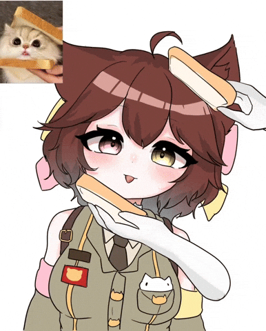 Toast Cat GIF