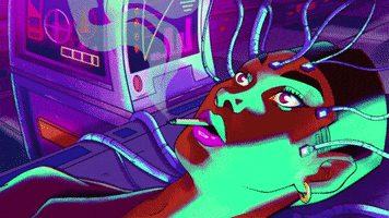 Science Fiction Dreaming GIF by Golden Wolf