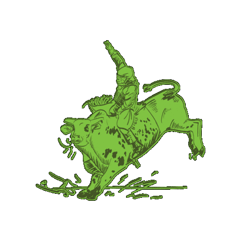 Bull Rider Sticker by ABI Attachments