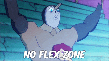 no flex zone lol GIF by Cartoon Hangover