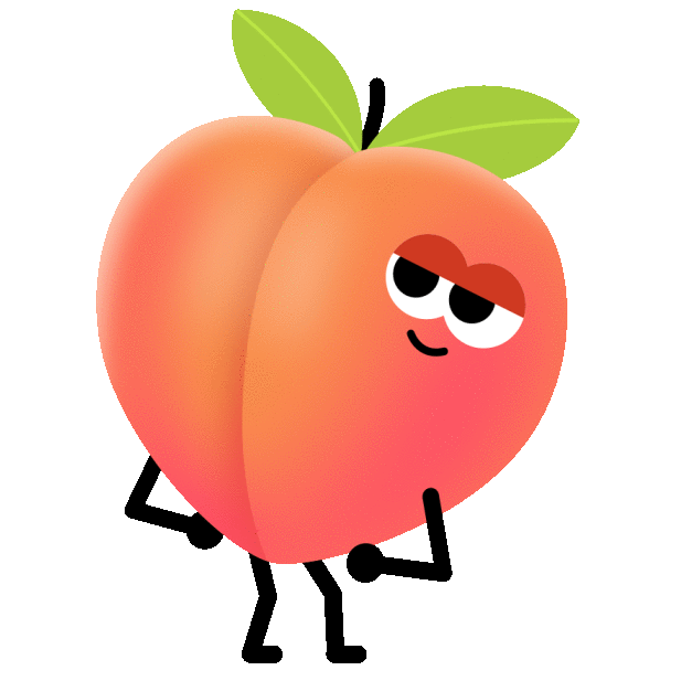 Dance Peach Sticker by Ross Plaskow for iOS & Android GIPHY