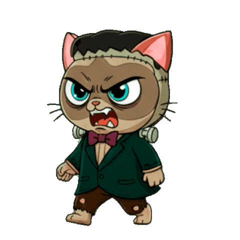 Cat Halloween Sticker