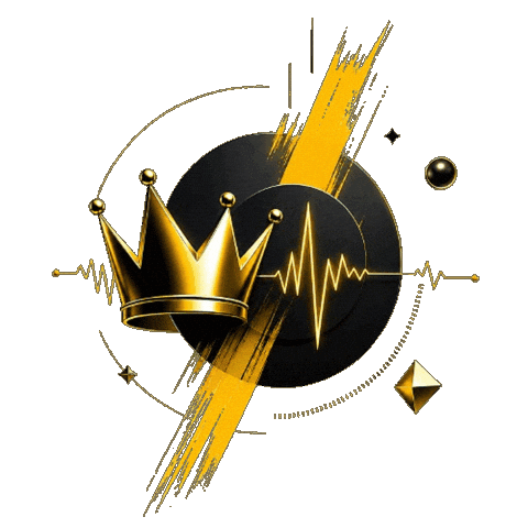 Black And Gold Sticker