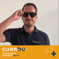 Sunglasses Pflege GIF by Curadu GmbH