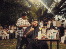Music Video Barber GIF by Karan Aujla