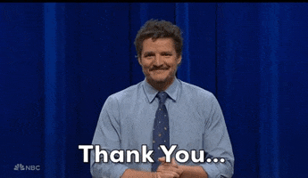 Pedro Pascal Thank You GIF by Saturday Night Live