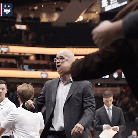High Five Lets Go GIF by UConn Huskies
