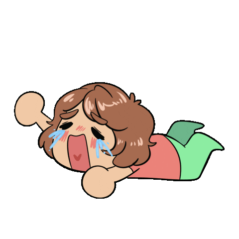 Give Up Crying Sticker