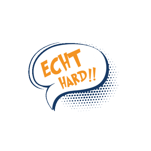 Echte Spierkracht Sticker