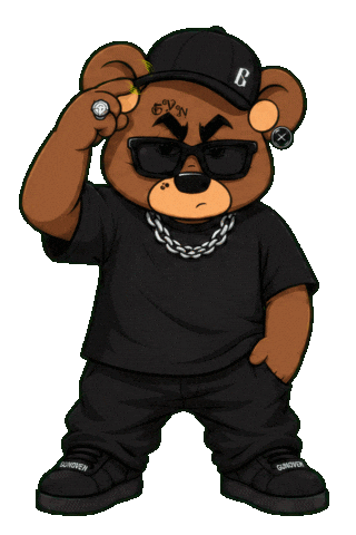 Bear Berlin Sticker by Gunoven