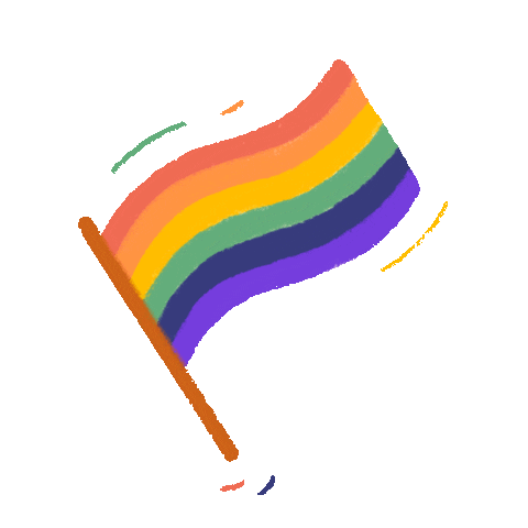 Rainbow Gay Sticker by MDJoutremont