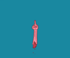 animation middle finger GIF by Pierrad