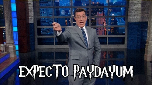 Pay Me Harry Potter GIF by The Late Show With Stephen Colbert