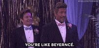 jimmy fallon beyonce GIF by The Tonight Show Starring Jimmy Fallon