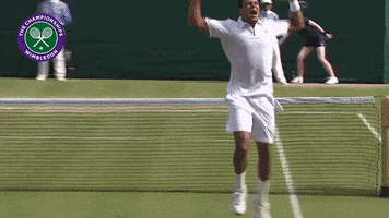 happy celebration GIF by Wimbledon