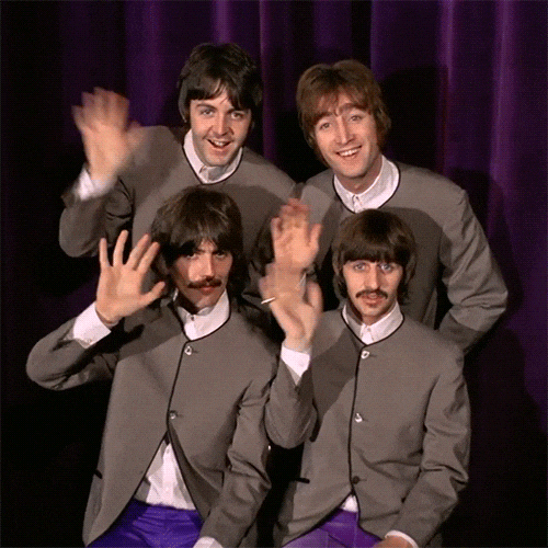 boomunderground waving beatles GIF