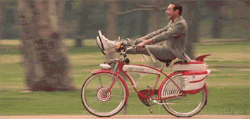 Pee Wee Herman Bicycle GIF - Find & Share on GIPHY