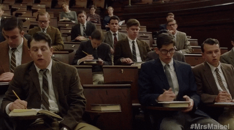 season 1 students GIF by The Marvelous Mrs. Maisel