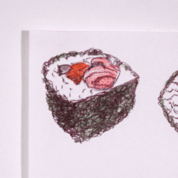 sushi roll spinning GIF by Karl Jahnke