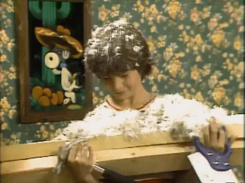 feathered hair gif