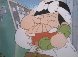 anime japan old picking nose heiseitensai bakabon GIF