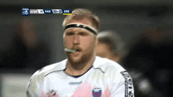 mouth loic godener GIF by FCG Rugby