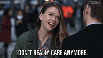 tv land i dont care GIF by YoungerTV