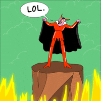 Devil Laughing GIF by GIPHY Studios Originals