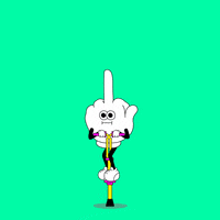flip the bird middle finger GIF by GIPHY Studios Originals