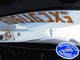 GreaseGirl race fast speedweek bonneville salt flats GIF