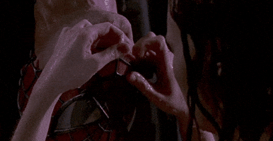 spider man spiderman kiss GIF