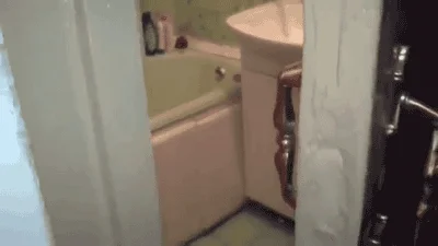 bathroom closing GIF