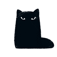 cat judging you GIF by Måns Swanberg