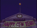 Happy New Year Ball GIF by The Simpsons