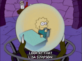 lisa simpson cape GIF