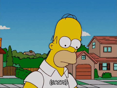 Surprised Homer Simpson GIF - Find & Share on GIPHY