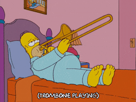 homer simpson trombone GIF