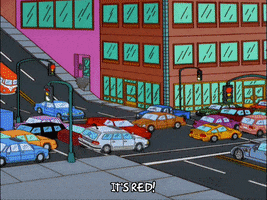 driving marge simpson GIF