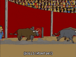 Episode 16 Bull GIF by The Simpsons