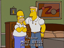 homer simpson muscles GIF