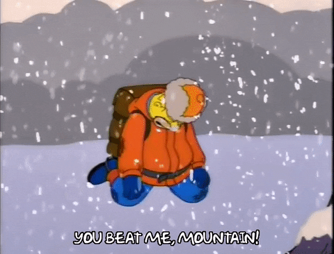 Homer Simpson Snow GIF - Find & Share on GIPHY