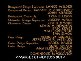 the simpsons end credits GIF
