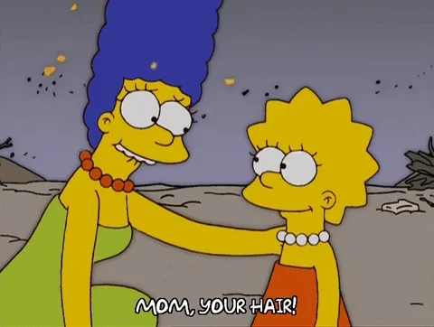 marge simpson fire GIF