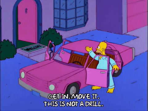 Homer Simpson Emergency GIF