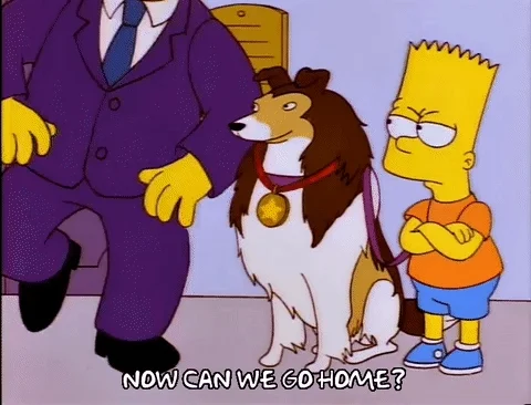 bart simpson dog GIF